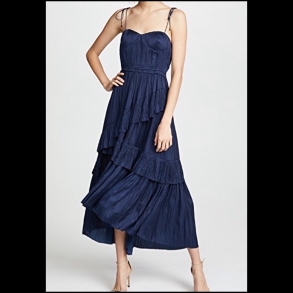 NWT Ulla Johnson Delilah Dress Sz 6 Midnight Blue